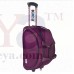 OkaeYa 2 Wheel Cabin Size Travel Duffle With Trolley (PURPLE)